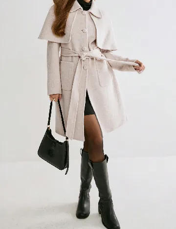 Palton SHEIN, roz deschis Roz