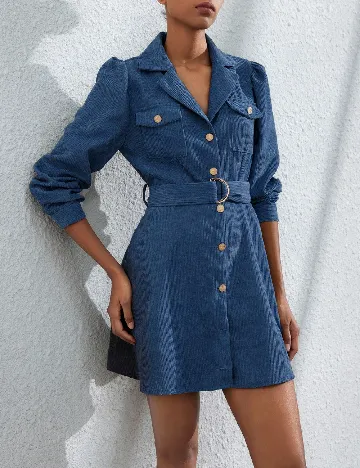 Rochie scurta SHEIN, albastru Albastru