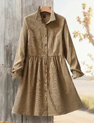 Rochie scurta Emery Rose, maro deschis Maro