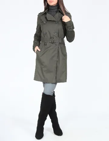 Trench Zara, gri inchis Gri