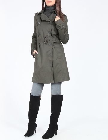 Trench Zara, gri inchis