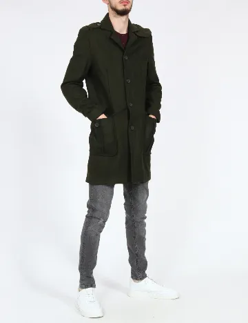 Palton Zara, verde Verde