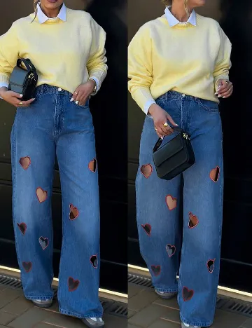 Blugi SHEIN, albastru Albastru