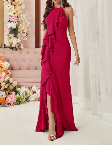 Rochie lunga SHEIN, roz Roz