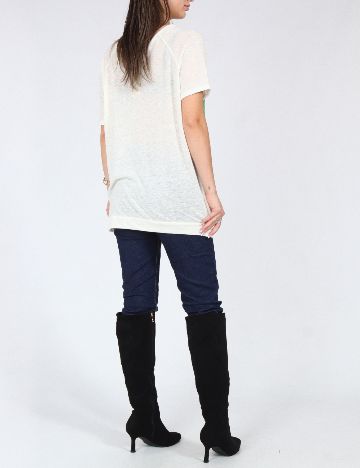 Bluza Pull&Bear, alb