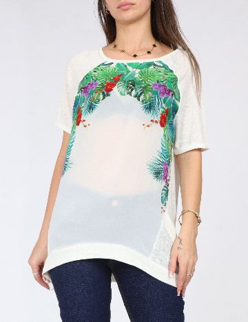 Bluza Pull&Bear, alb