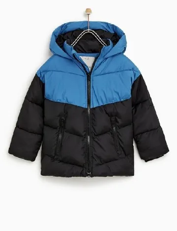 Geaca Zara, albastru/negru Albastru