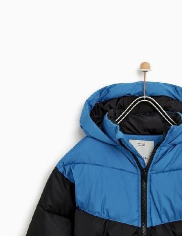 Geaca Zara, albastru/negru