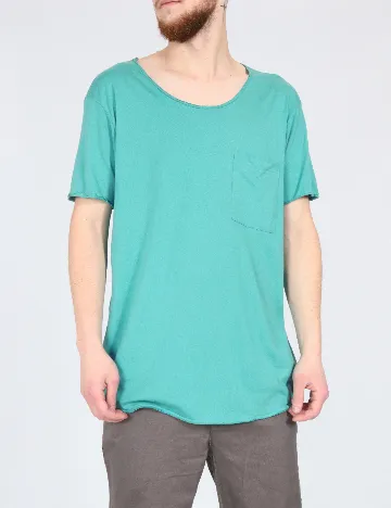 Tricou Bershka, verde Verde
