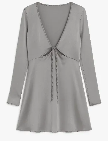 Rochie scurta Zara, gri Gri