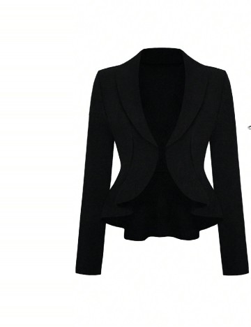 Blazer SHEIN CURVE, negru