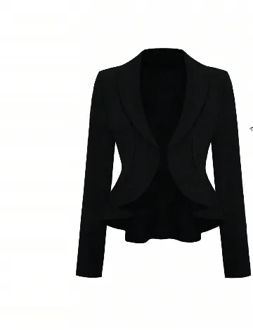 Blazer SHEIN CURVE, negru Negru