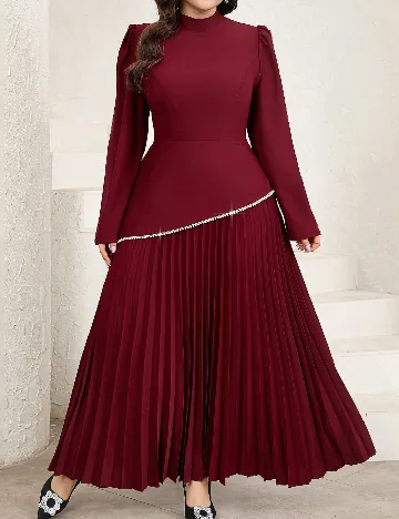 Rochie lunga SHEIN CURVE, visiniu Rosu