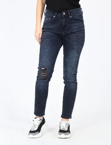 Blugi Pull&Bear, bleumarin Albastru