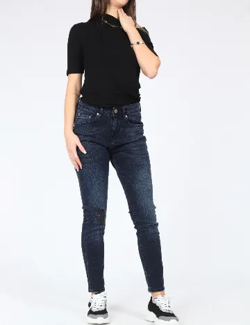 Blugi Pull&Bear, bleumarin Albastru