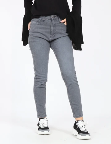 Blugi Pull&Bear, gri Gri