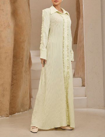 Rochie lunga SHEIN, galben deschis