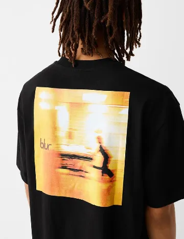 Tricou Bershka, negru Negru