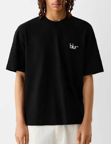 Tricou Bershka, negru Negru