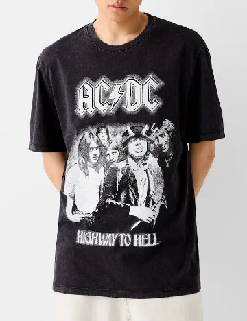 Tricou Bershka, negru Negru