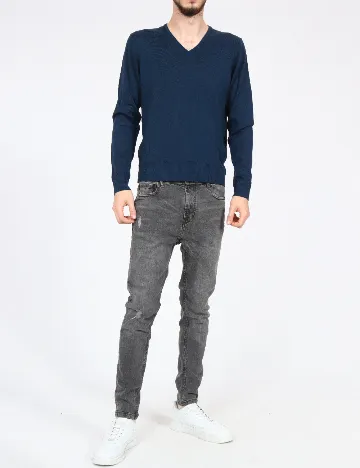 Blugi Pull&Bear, gri Gri