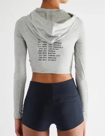 Top Bershka, gri Gri