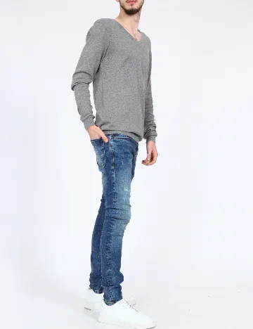 Blugi Pull&Bear, albastru Albastru