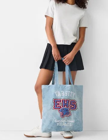 Sacosa Bershka, albastru Albastru