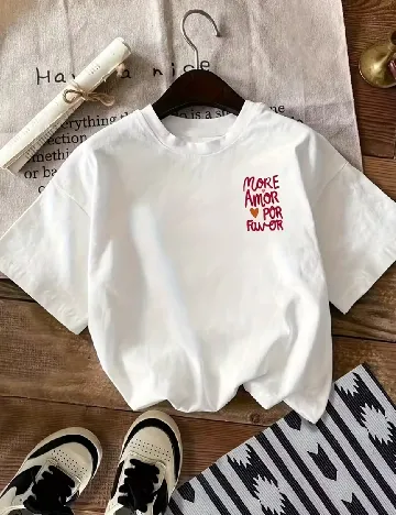 Tricou SHEIN, alb Alb