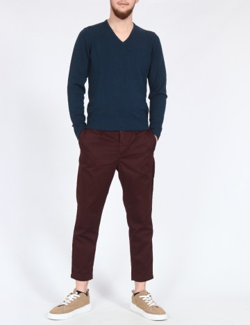 Pantaloni Pull&Bear, visiniu