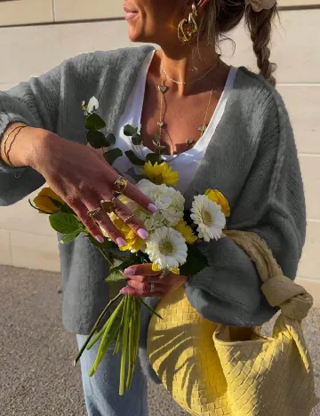 Cardigan SHEIN, gri Gri