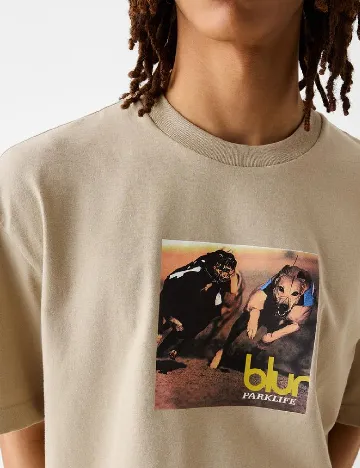 Tricou Bershka, maro deschis Maro