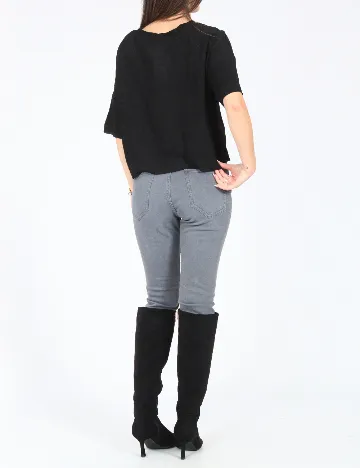 Bluza Bershka, negru Negru