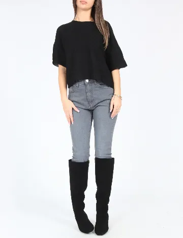 Bluza Bershka, negru Negru