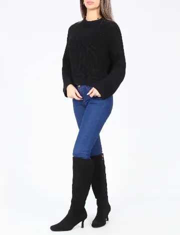 Bluza Bershka, negru Negru