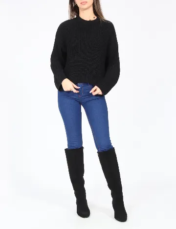 Bluza Bershka, negru Negru