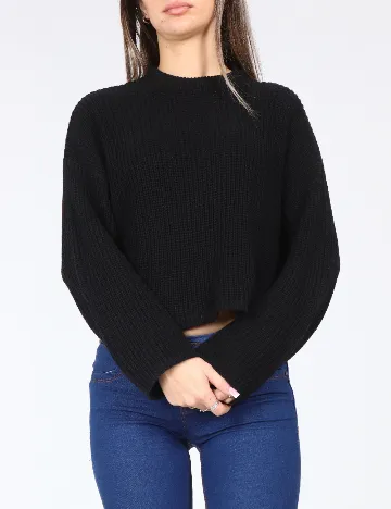 Bluza Bershka, negru Negru