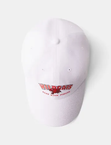 Sapca Bershka, alb Alb