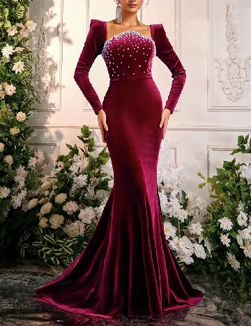 Rochie lunga SHEIN, visiniu Rosu