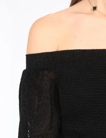 Top Bershka, negru Negru