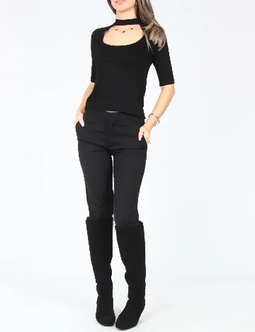 Bluza Bershka, negru Negru
