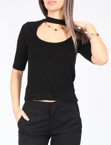Bluza Bershka, negru