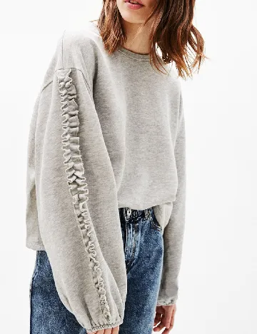 Bluza Bershka, gri Gri