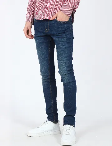 Blugi Pull&Bear, albastru Albastru