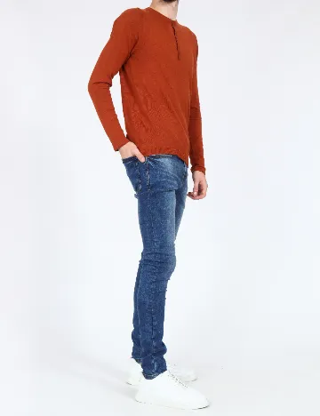 Blugi Pull&Bear, albastru Albastru