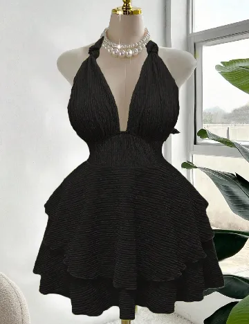 Rochie scurta SHEIN CURVE, negru Negru