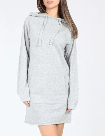 Rochie scurta Bershka, gri Gri