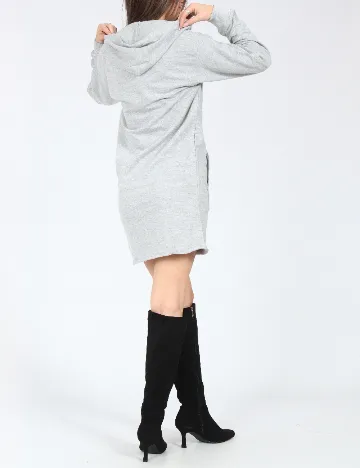 Rochie scurta Bershka, gri Gri