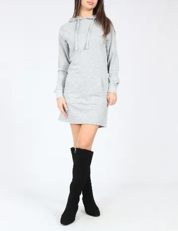 Rochie scurta Bershka, gri Gri