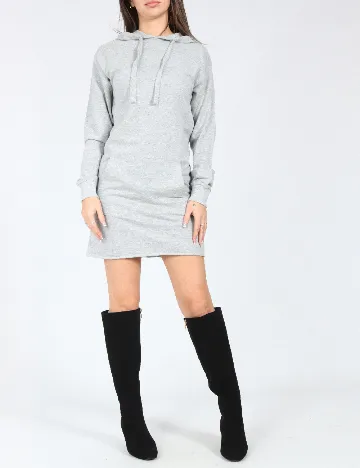 Rochie scurta Bershka, gri Gri